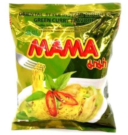 Лапша быстрого приготовления со вкусом курицы и зеленого карри Mama