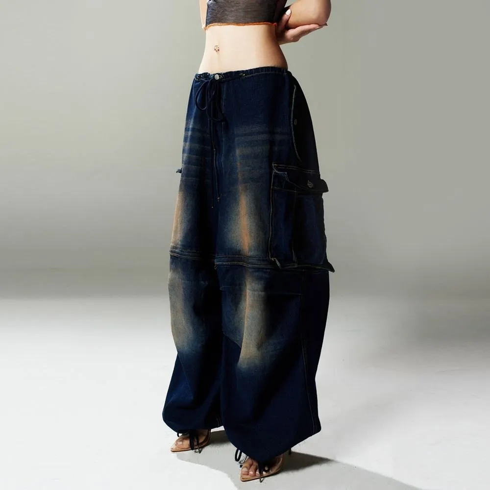 BLACKDOG BKK Dark blue pocket cargo jeans