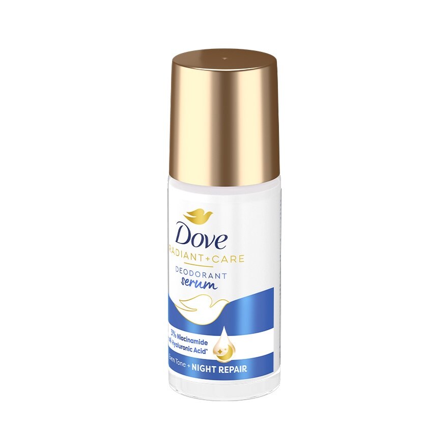 Dove Radiant + Care Deodorant Serum Roll-On 3 Niacinamide +X4 Hyaluronic Acid 45 Ml.