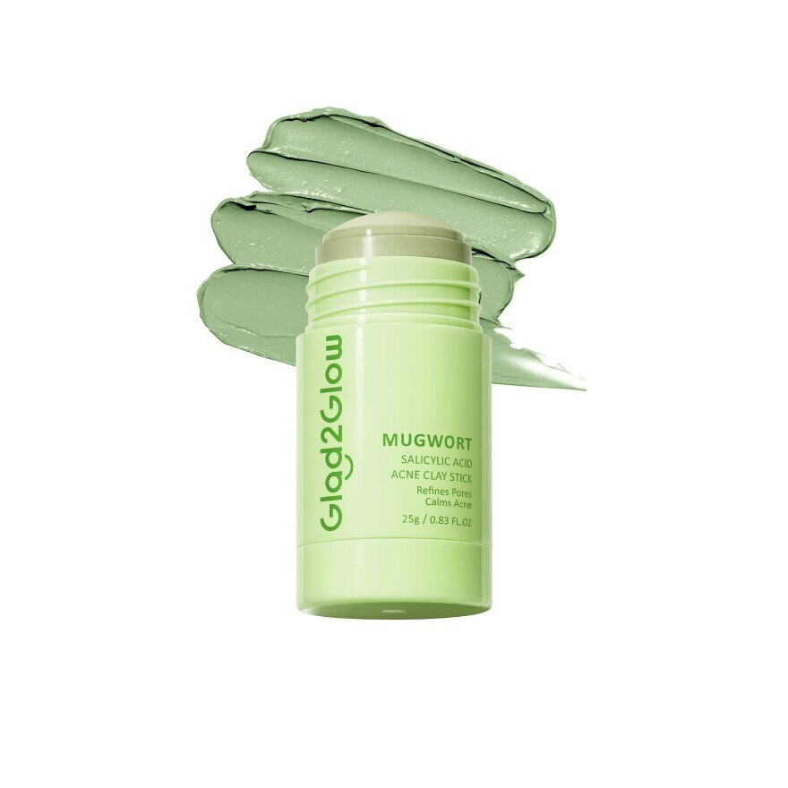 Glad2Glow Clay Stick Mugwort Salicylic Acid Acne 25 G.