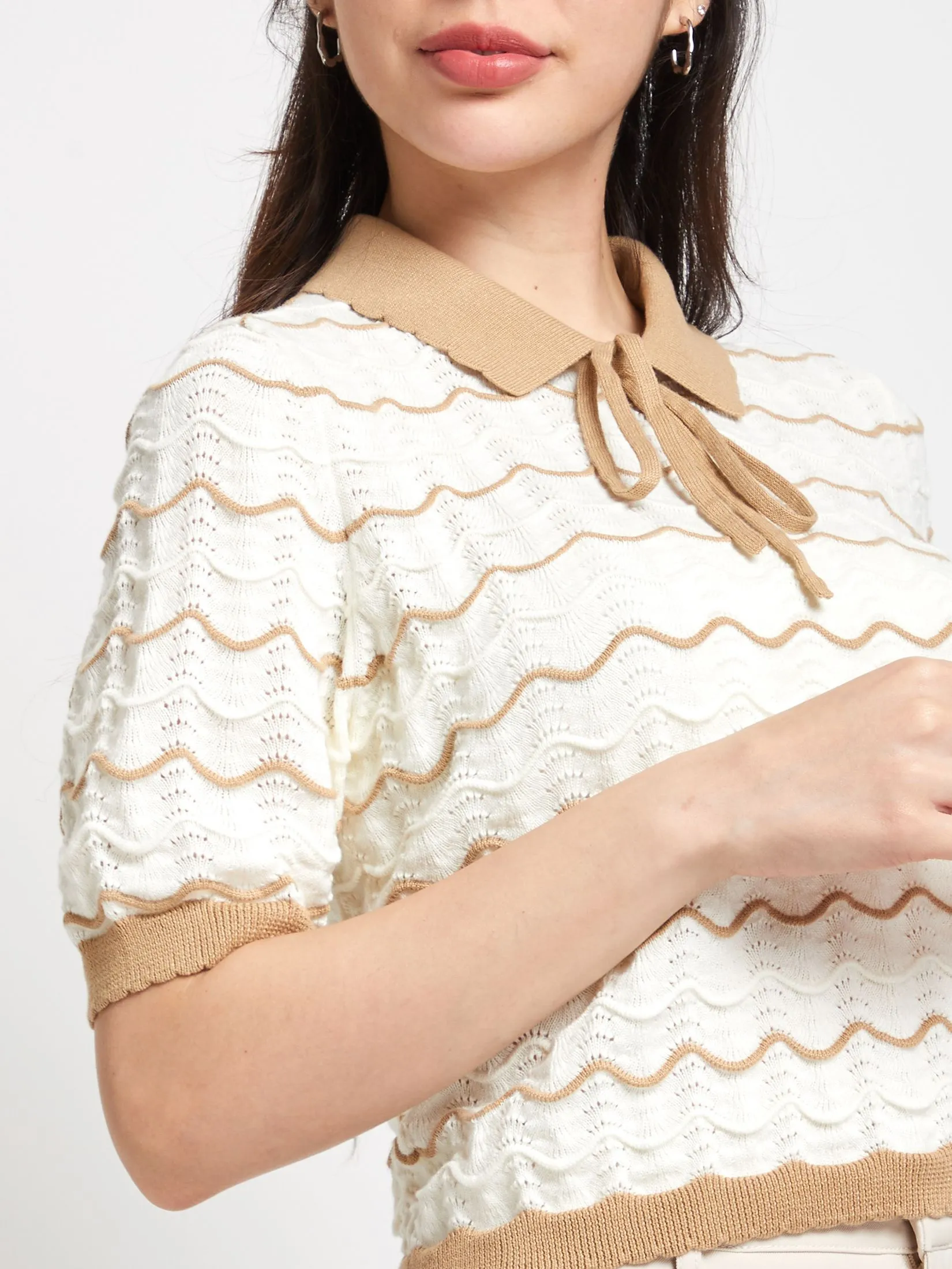 LOLITA Women Blouses Collar Neck Short Sleeves