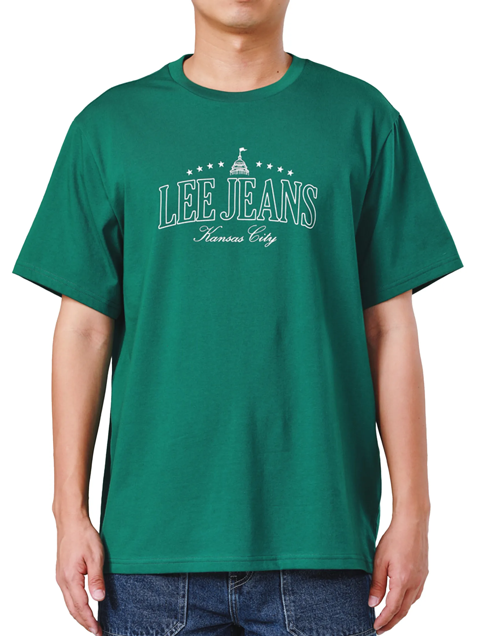 LEE Men s Tee Short Sleeve Comfort Fit Green