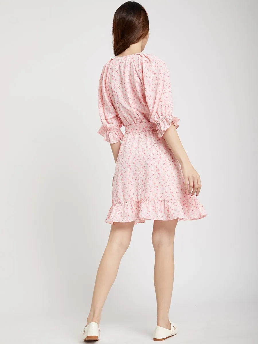 LOLITA Women Mini Dress Puffed Sleeves