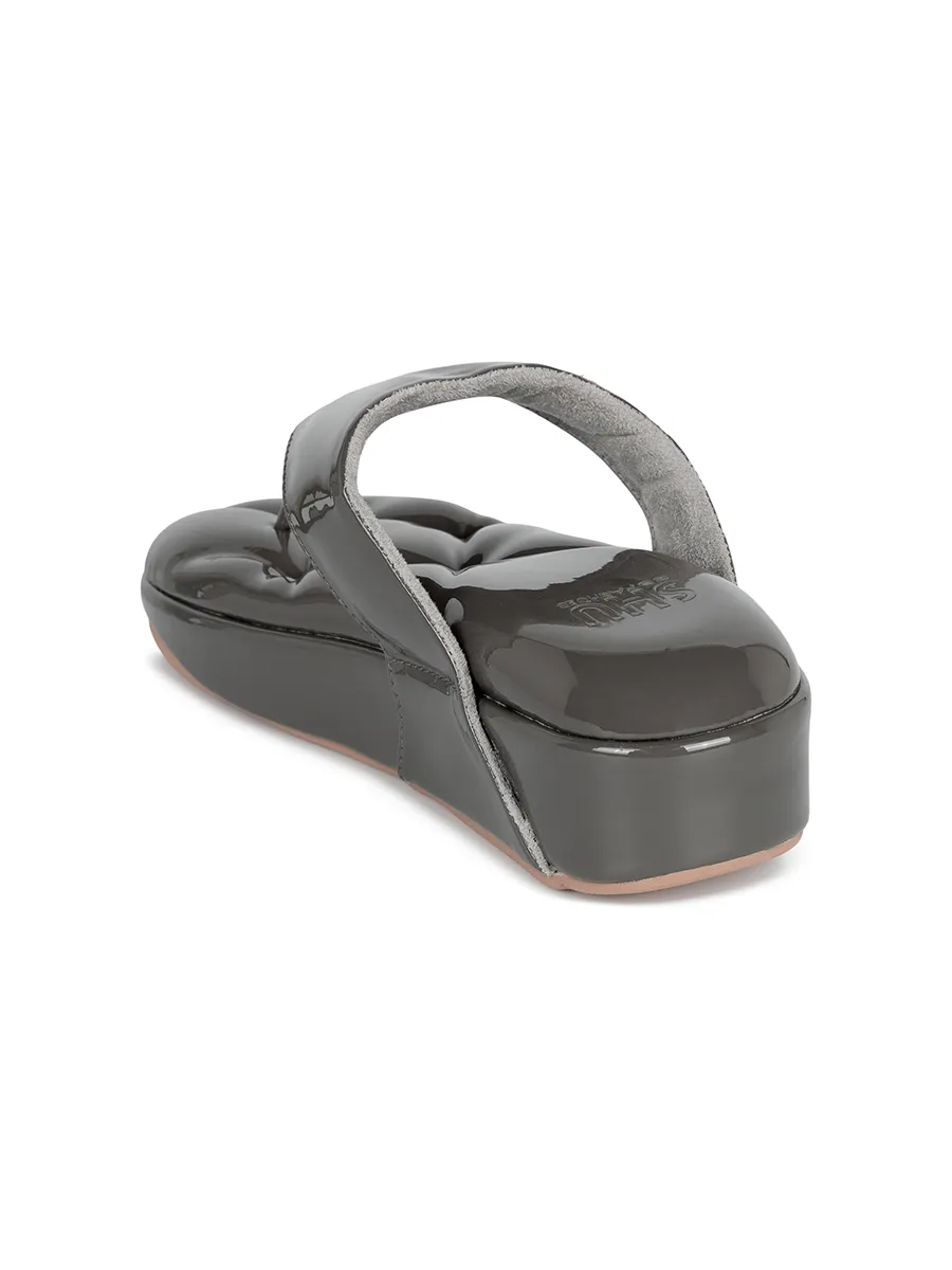 SHU WOMEN SOFASHOES 2.5  CLASSY - GLOSSY ASH GREY