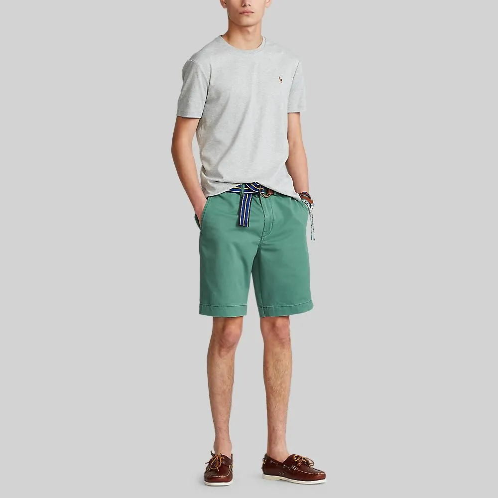 POLO RALPH LAUREN TEE-Custom Slim Fit Soft Cotton T-Shirt MNPOTSH1N820102 020 GREY