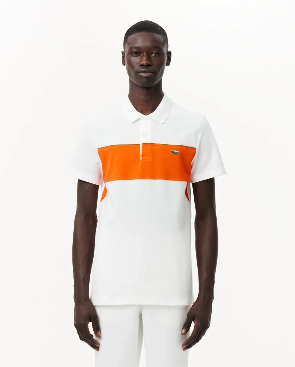 LACOSTE Regular Fit L.12.12 Colour-Block Polo Shirt White