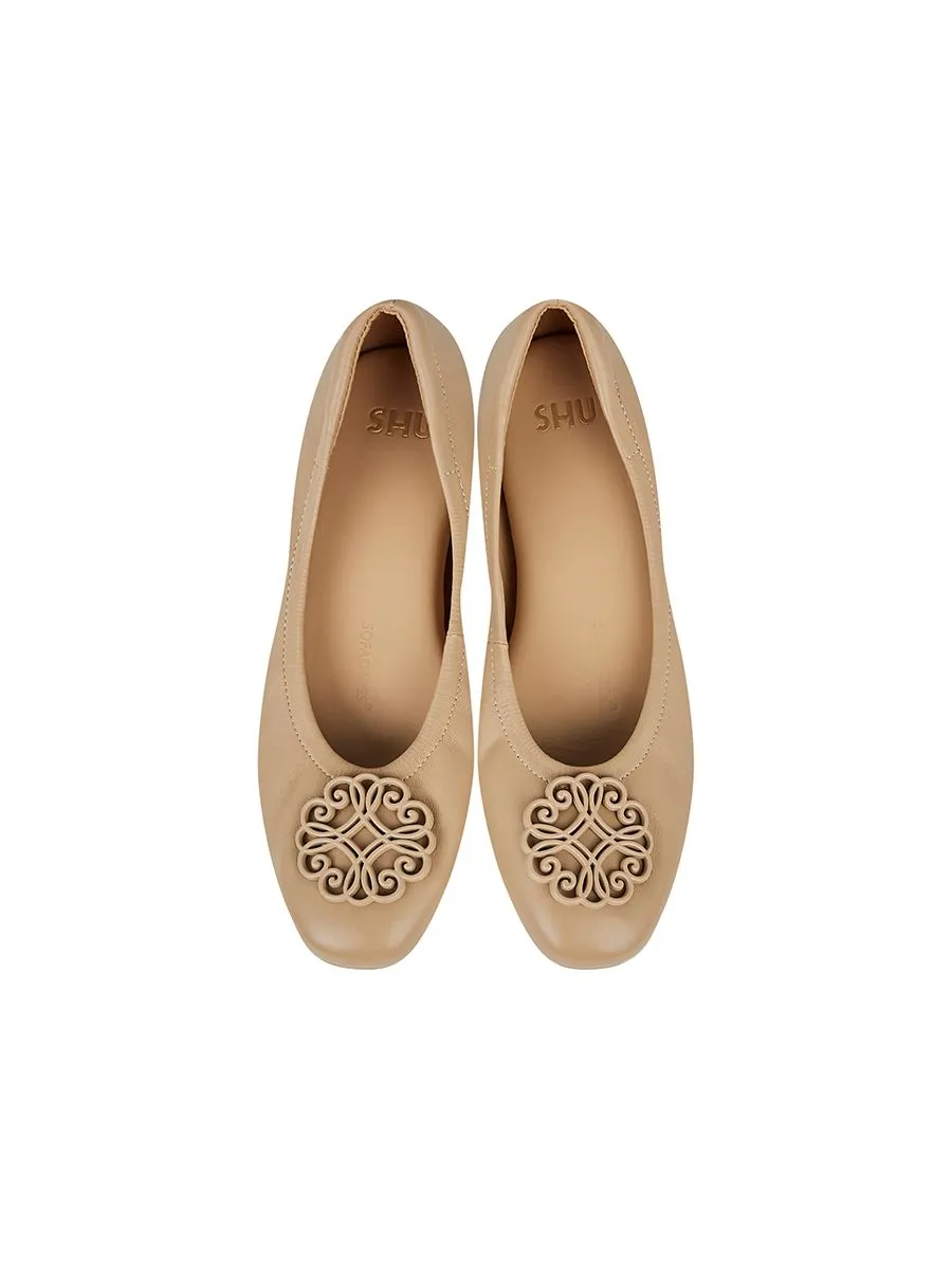 SHU WOMEN  SOFY SOFA 0.5" INFINITE HEART ONTONE - NUDE