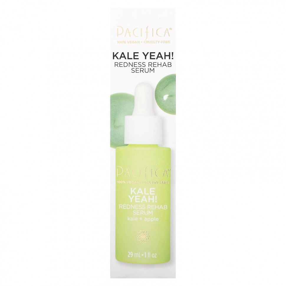 Pacifica, Кале Сыворотка для восстановления покраснений, 29 мл (1 жидк. Унция)