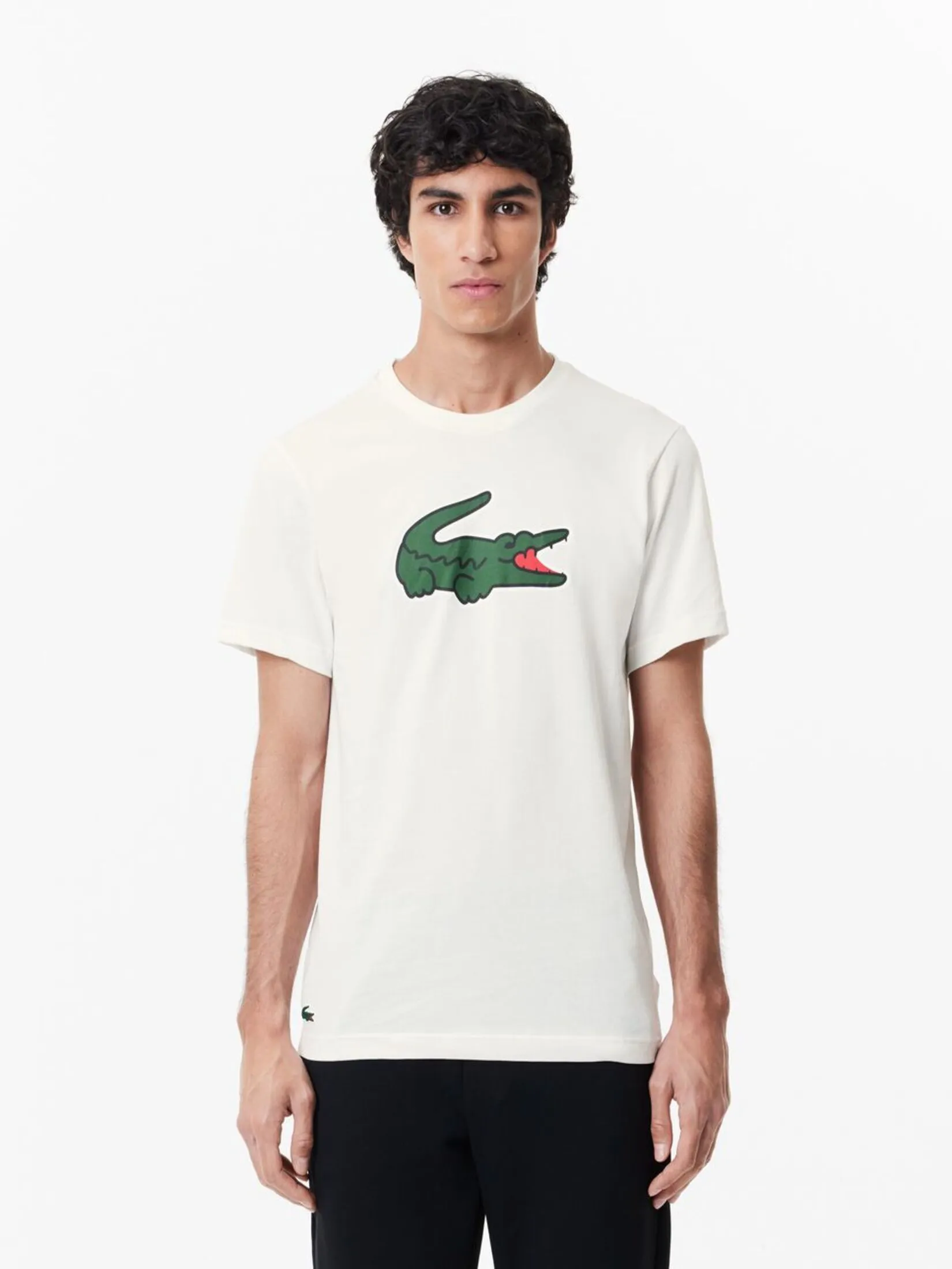 LACOSTE Ultra Dry XXL Logo Sport T-shirt White