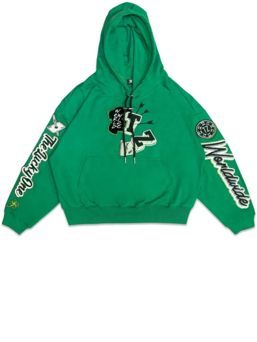 TZ WORLDWIDE Men HOODIE TZ LUCKY GREEN