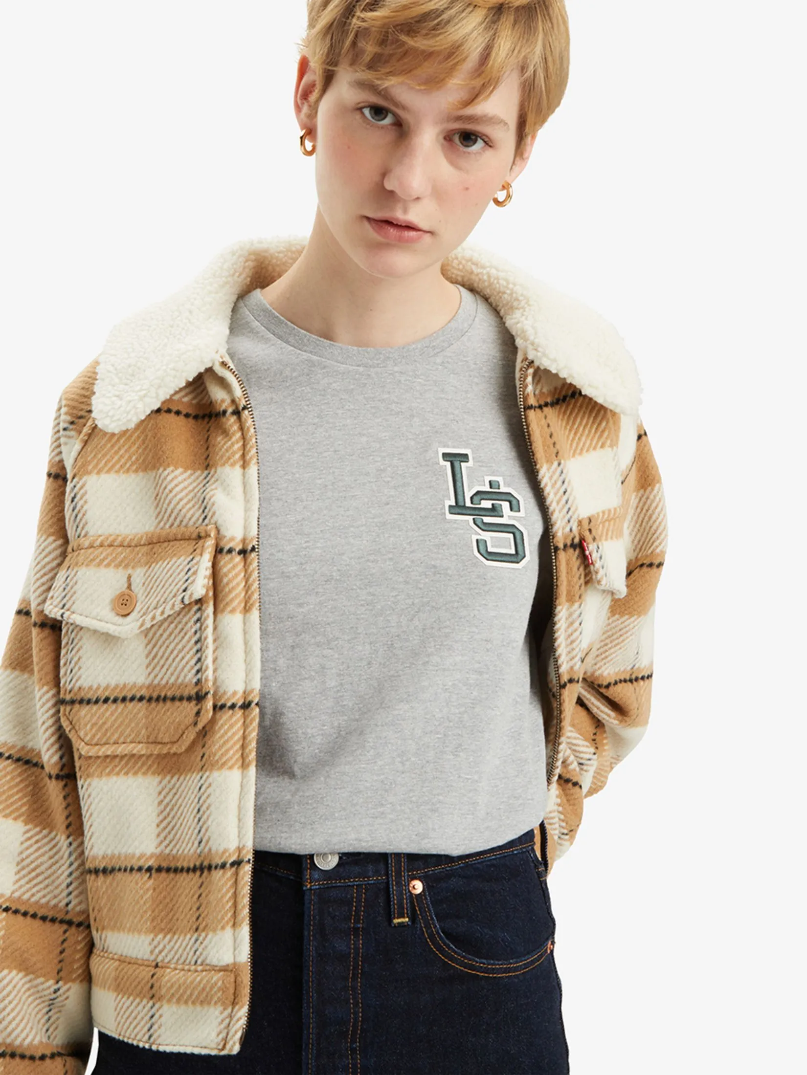 LEVI'S Women's Perfect T-Shirt Antique Grey