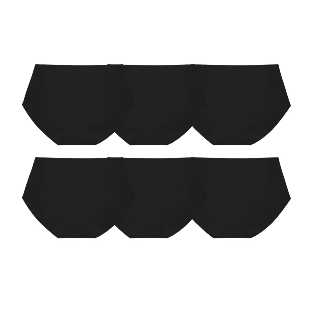 SABINA [6 Pieces] Panty (Half) Collection Soft Collection SUXK120BK Black