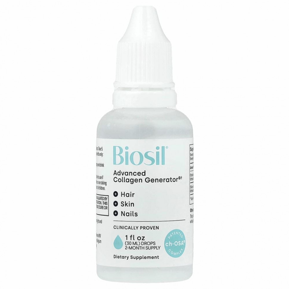 BioSil by Natural Factors, ch-OSA, улучшенный источник коллагена, 30 мл (1 жидк. унция)