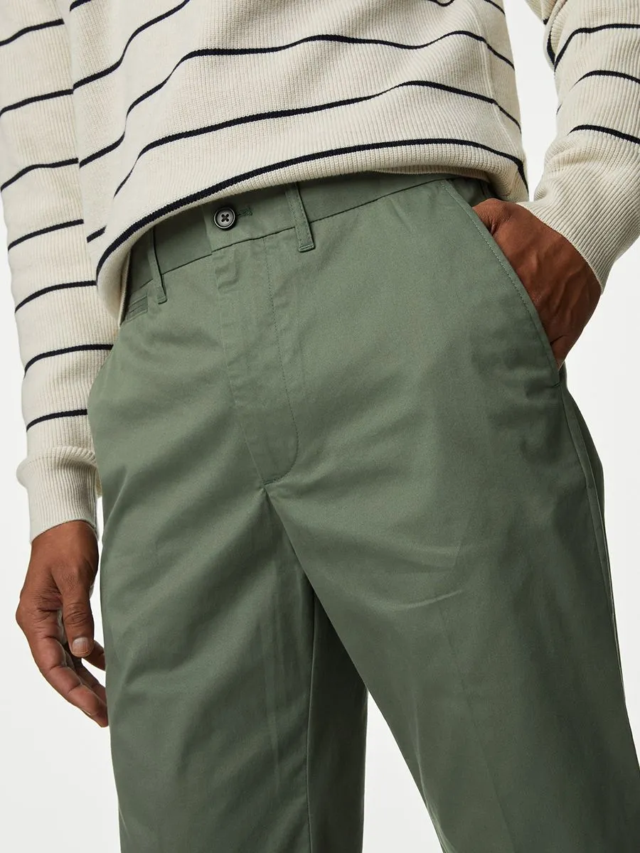 MARKS & SPENCER Men Chino Trousers Regular Fit Super Lightweight
