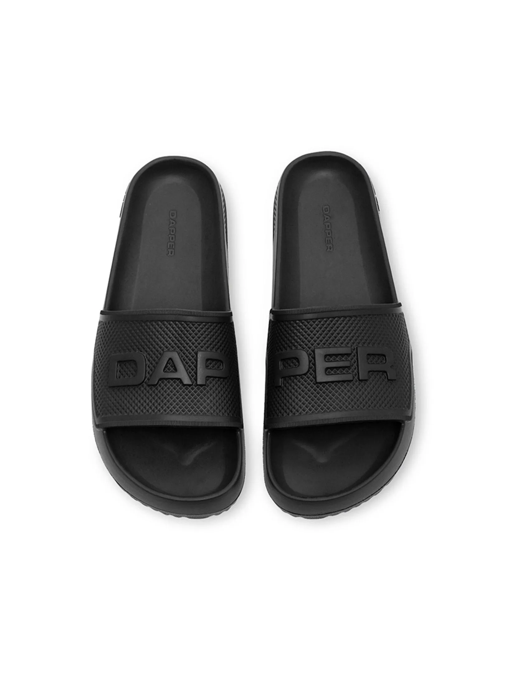 DAPPER DAPPER Iconic Comfort Pool Slide Sandals Black