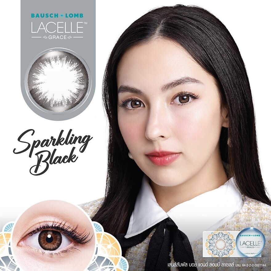 Bausch+Lomb Lacelle Grace Contact lens Sparkling Black -2.00 (Monthly contact lenses)