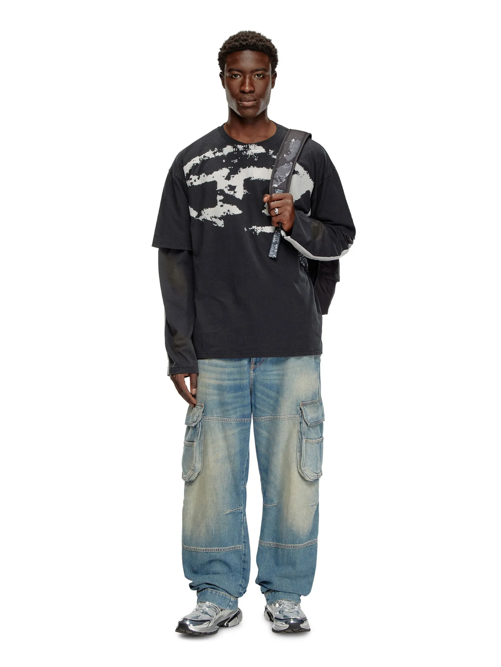 DIESEL Men T-Shirt T-BOXT-N14 T-SHIRT Black