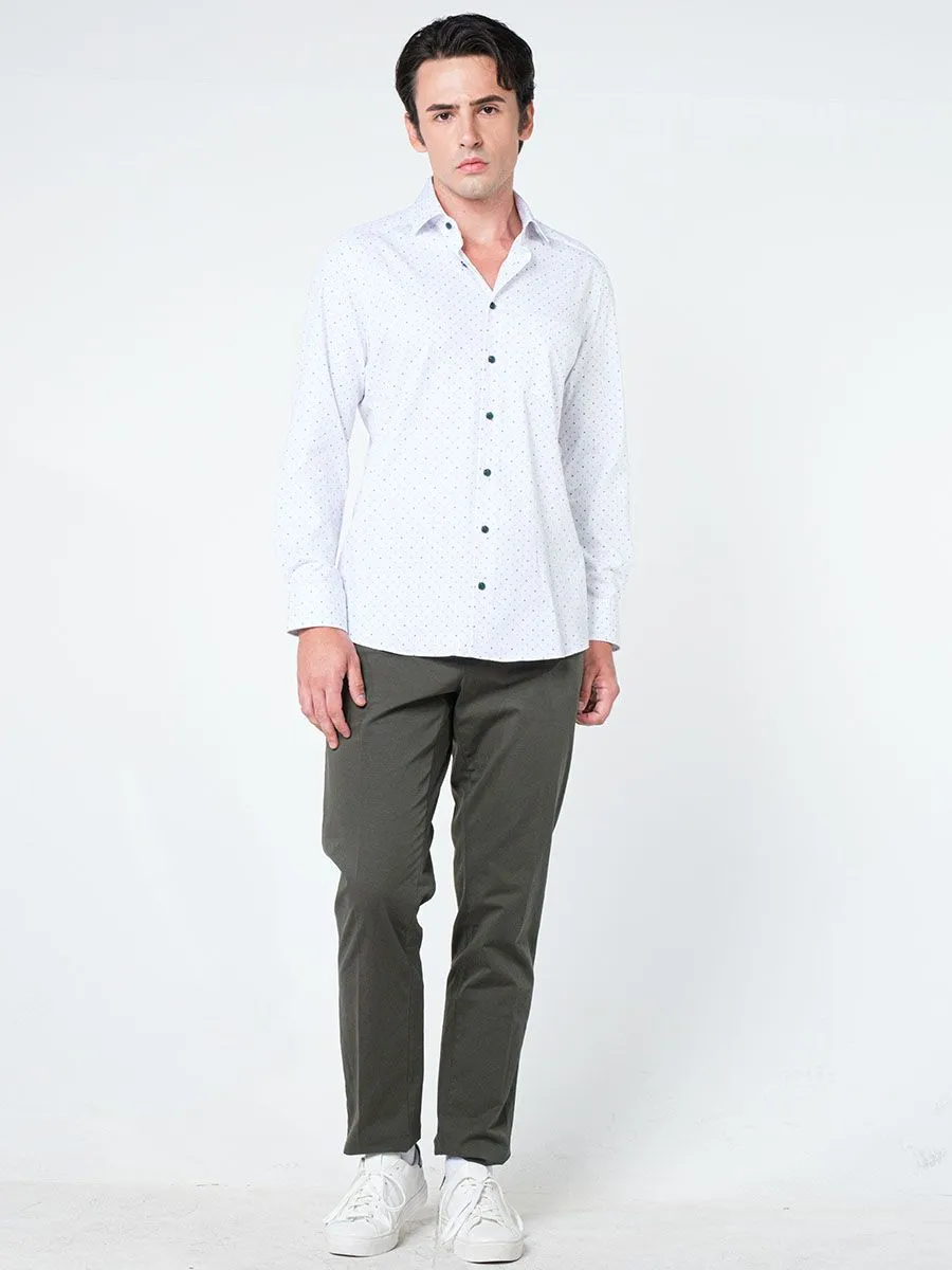 OLYMP CLIMATE CONTROL - MEN SHIRT LONG SLEEVES MODERN FIT WHITE