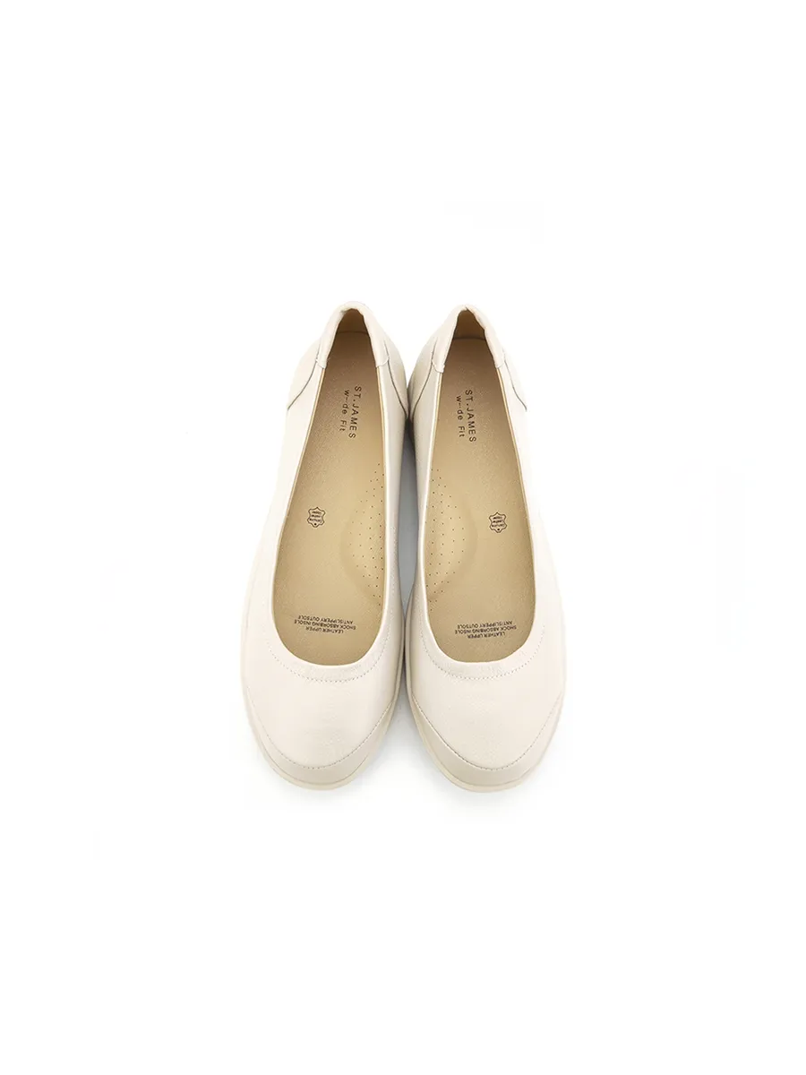 ST.JAMES Women flat shoes LIMA-WHITE