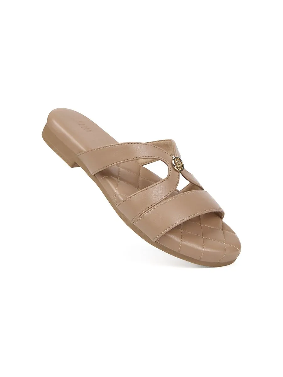 SHU WOWEN  PALETTE SOFT TINY SIGNET SANDALS - LATTE