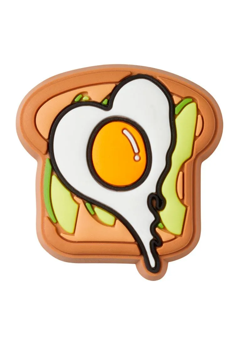 CROCS MULTICOLOR CROCS Jibbitz Avocado Toast With Egg Shoes Charm