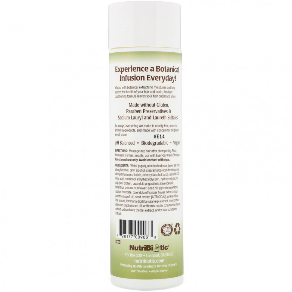 NutriBiotic, Everyday Clean, кондиционер, смесь растительных ингредиентов, 296 мл (10 жидк. унций)