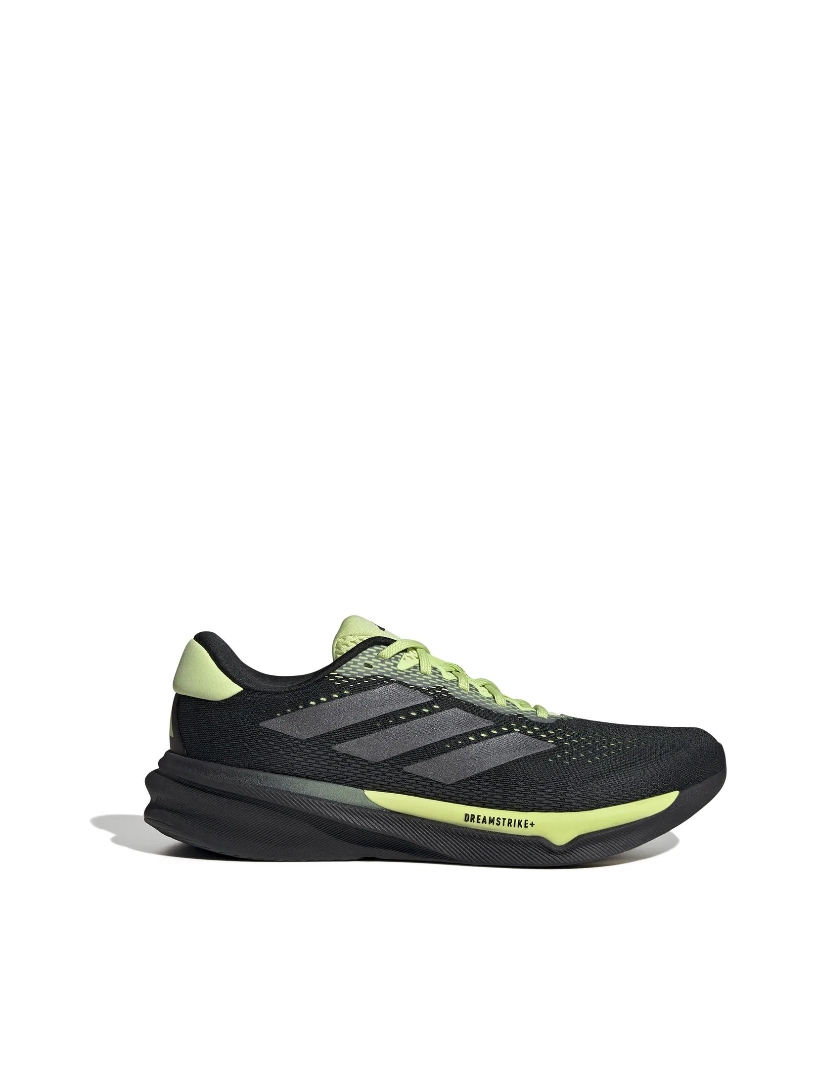 ADIDAS Men Running Shoes Supernova Stride 2 JI1419 Core Black / Iron Met / Pulse Lime