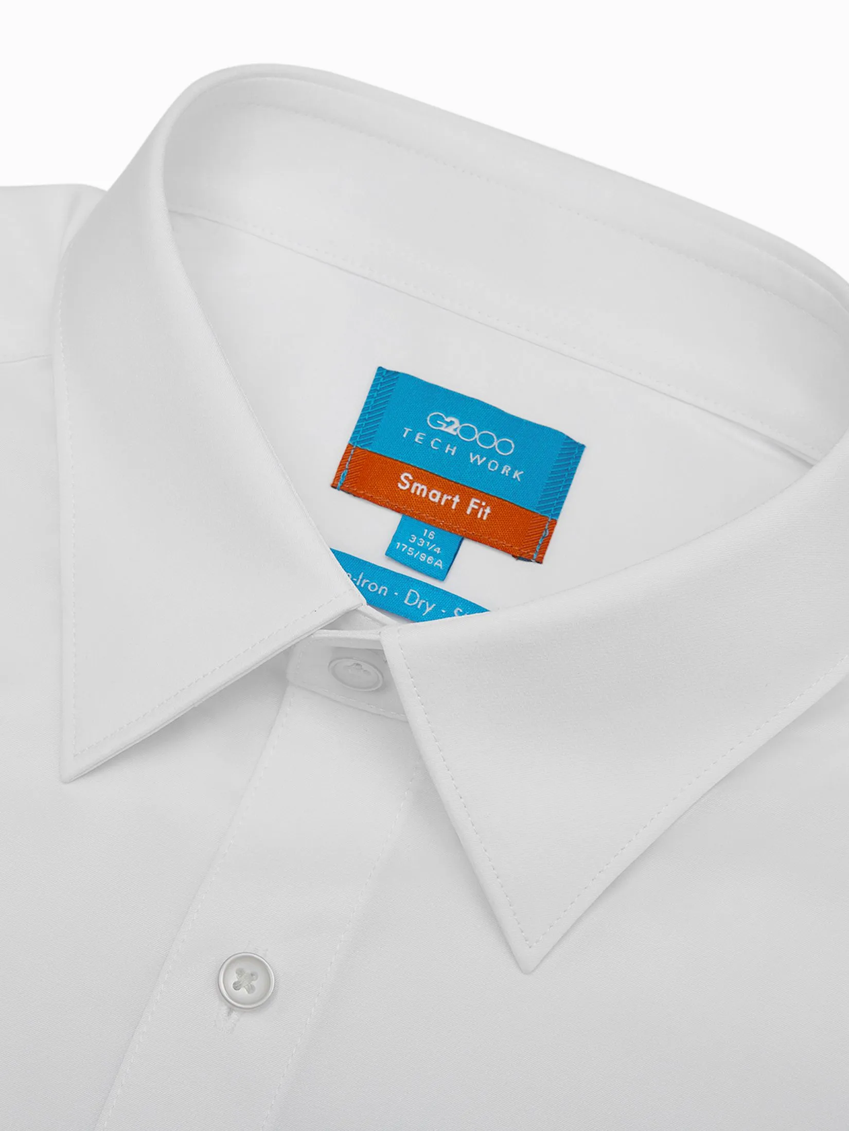 G2000 Men Clothing Non-Iron Dry Shirt  Smart Fit - 4612322200 - White