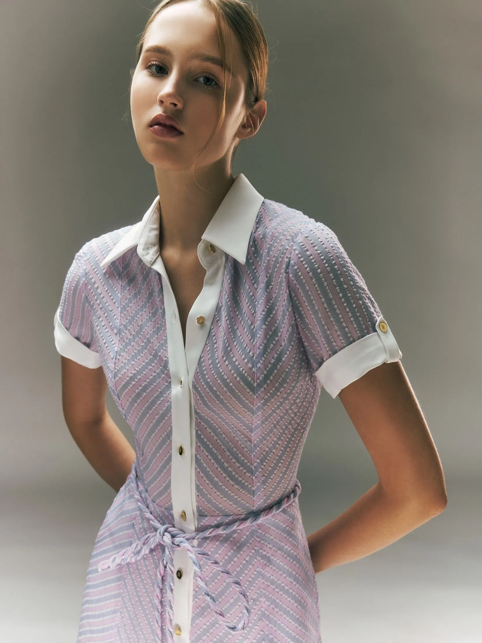 ASV ( PF24 ) Leylani Women Shirt Dress Pink