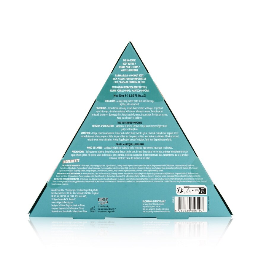 Dirty Works Three Cheers Body Butter Trio.