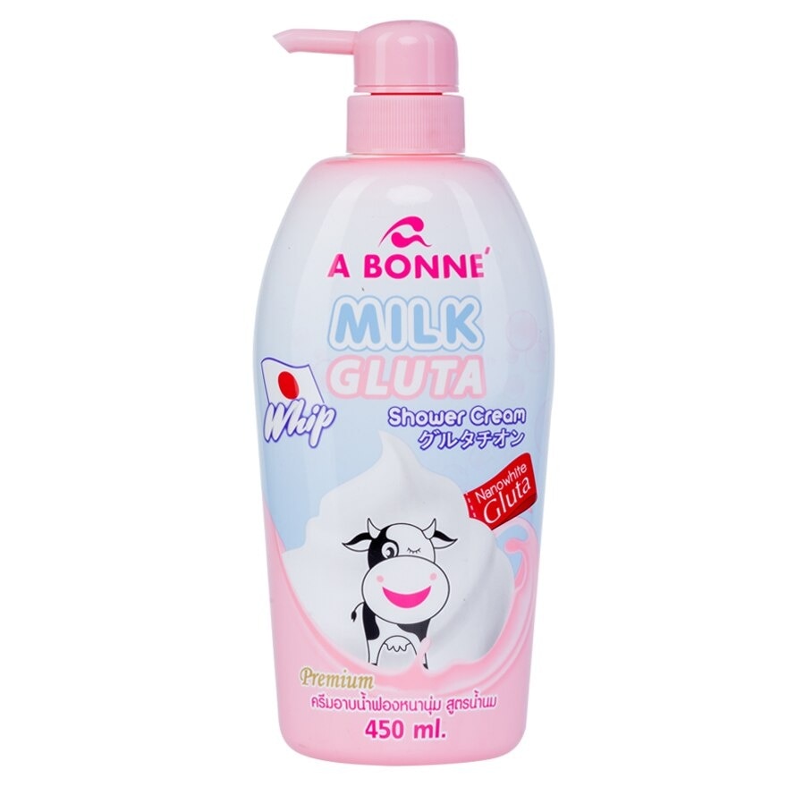 A BONNE' Milk Gluta Whip Shower Cream 450 Ml.