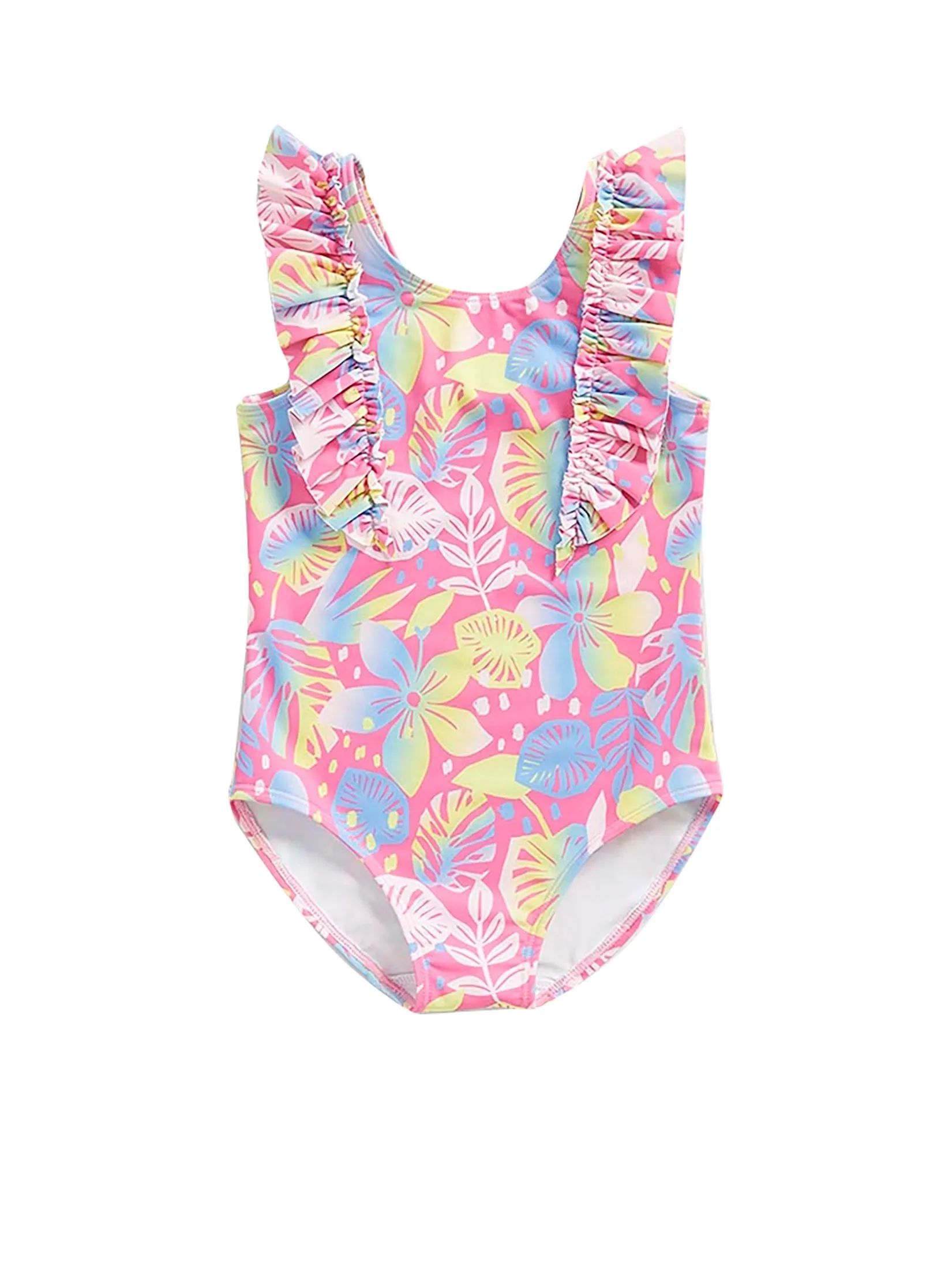 MOTHERCARE Girl Swimsuit One Piece Tropical Print Multi-Color