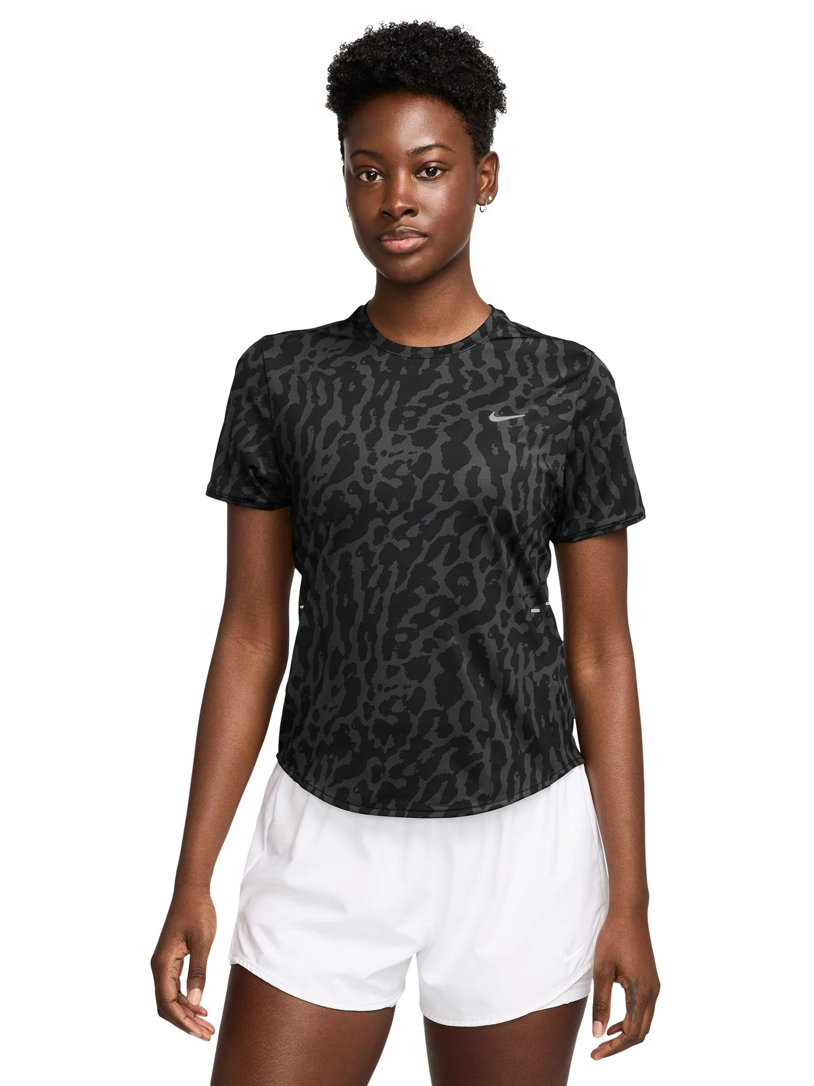 NIKE Women Running Top Swift Dri-Fit IB5875-010 Black/Black/Reflective Silv