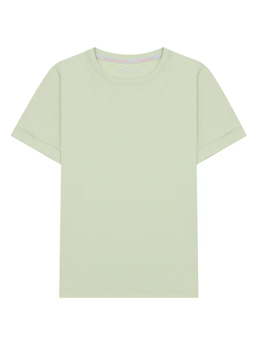 GIORDANO Women's Anti-UV Cool Touch Tee (G-Motion) Tender Greens