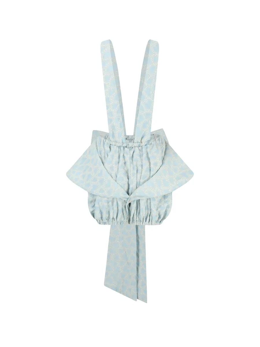 BLACKDOG BKK Light blue Bow sunsuit