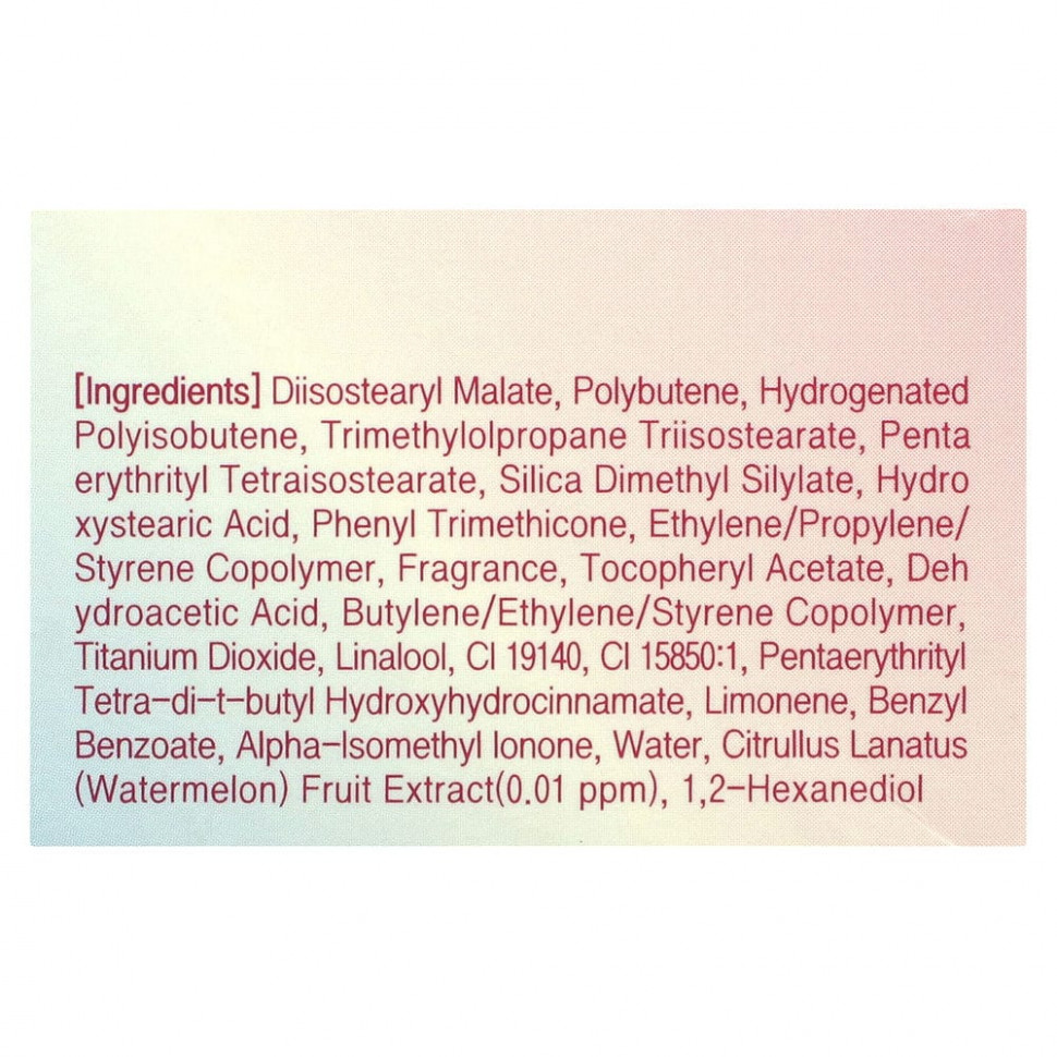 Tony Moly, Jelly Lip Melt, арбуз, 9 г (0,31 унции)