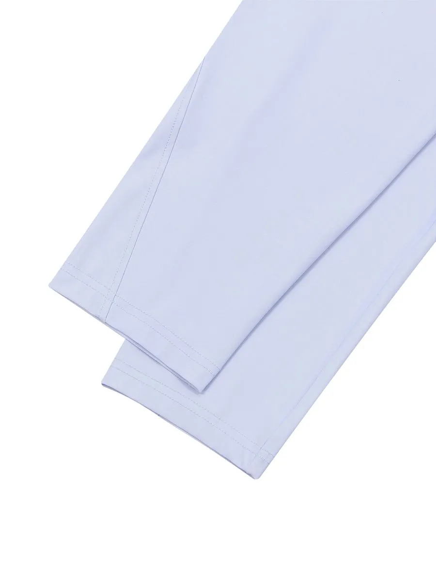 GIORDANO Women's Comfort Warped Knitted Tee (G-Motion) Halogen Blue