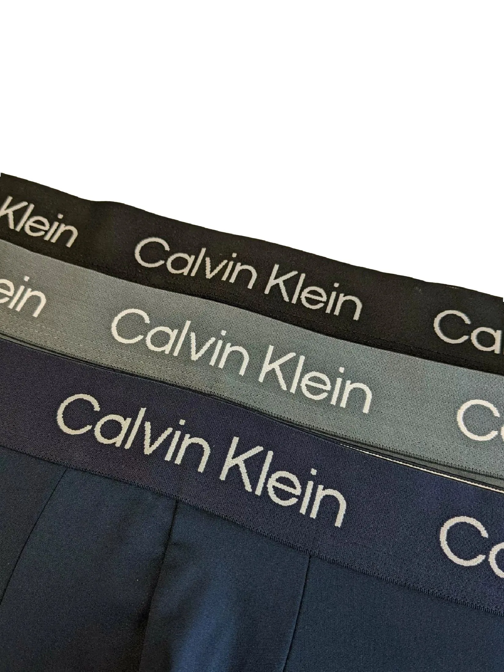 CALVIN KLEIN Men's Raw Cut Micro Low Rise Trunk 3Pack Multicolor