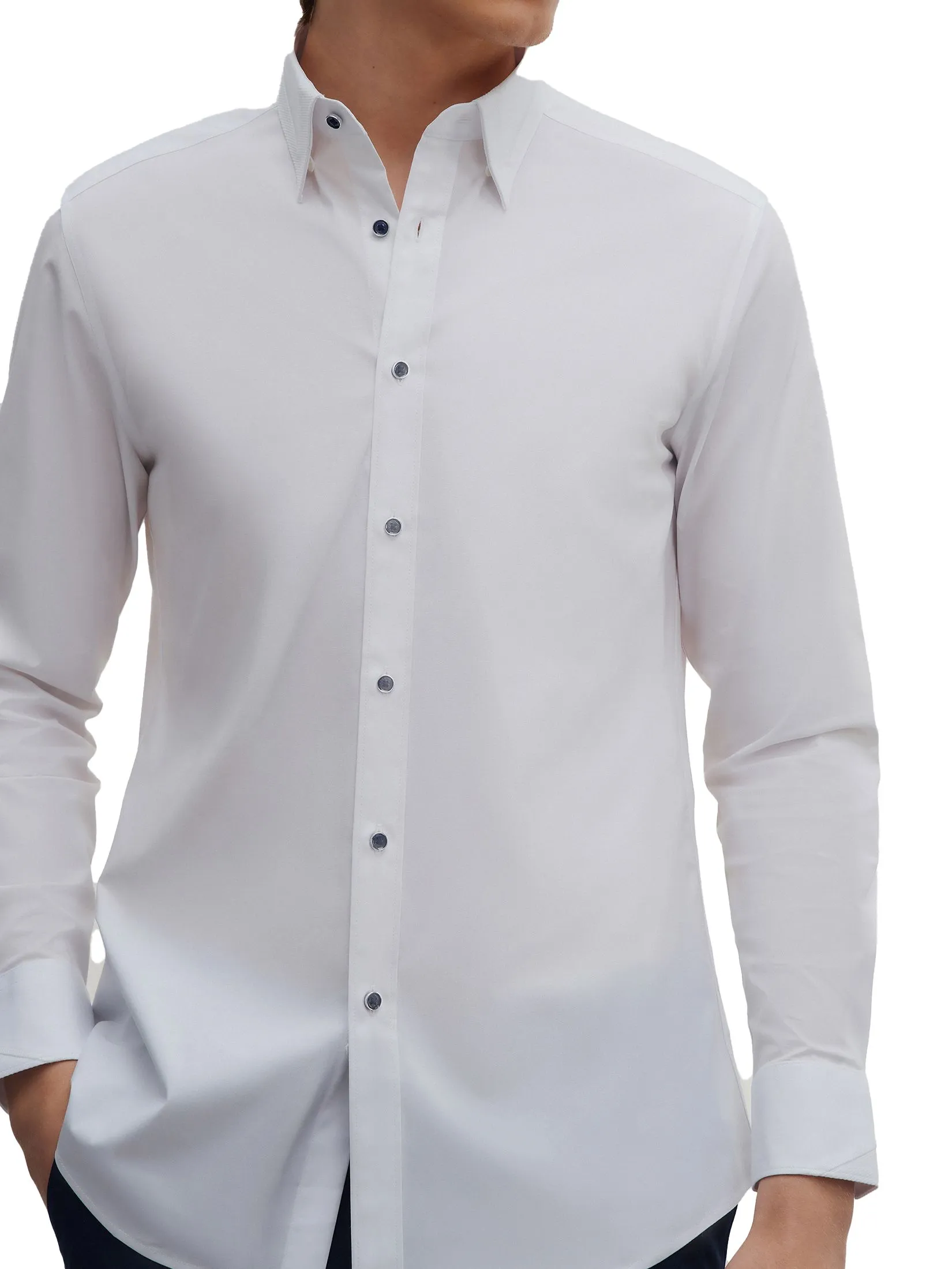 G2000 Men Clothing Non -Iron Shirt  Smart Fit - White