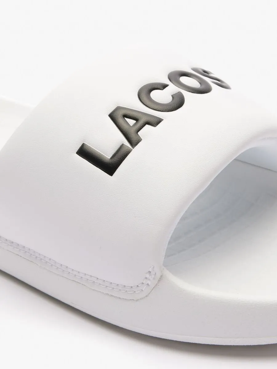 LACOSTE White Men’s Serve Slide 1.0 Fabric