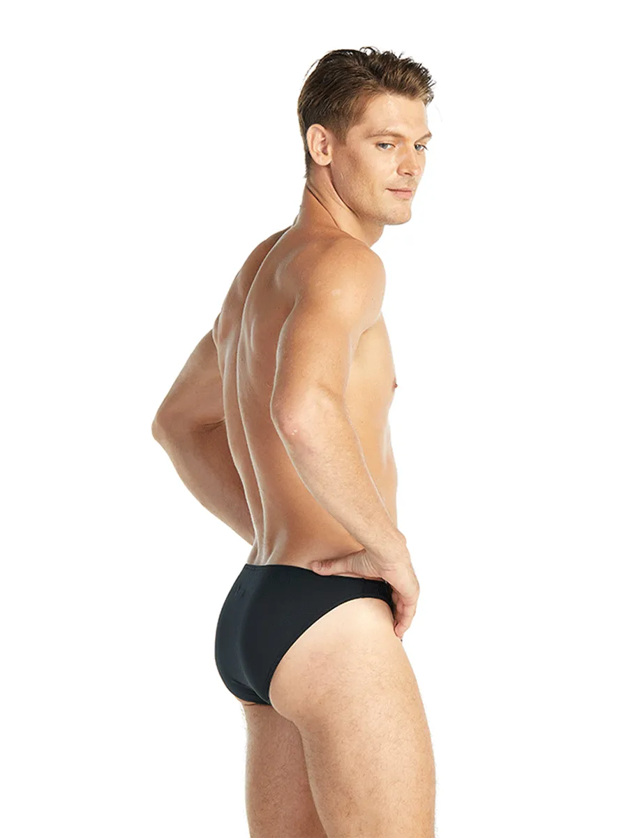 ELLE HOMME MEN BIKINI UNDERWEAR KUB8003BL ( 1 Pack / 3 Pcs. ) - BLACK