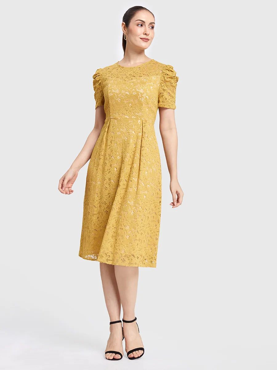 EXPRESSIONS Women Dress Short Sleeves