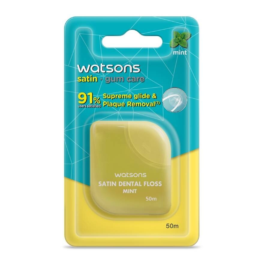 Watsons Satin Mint Dental Floss2 50m.