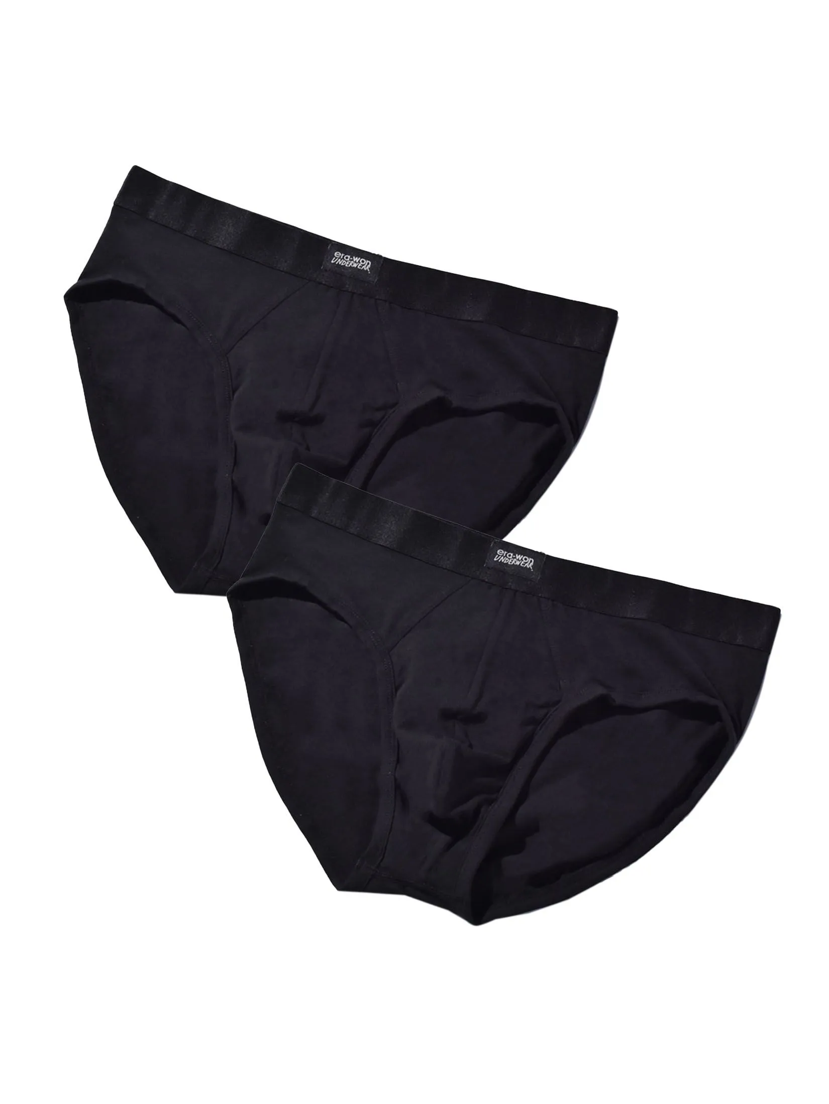 ERA-WON Men's Under wear Zinc Plus Anti-bacteria bikini Black 2 Pc.