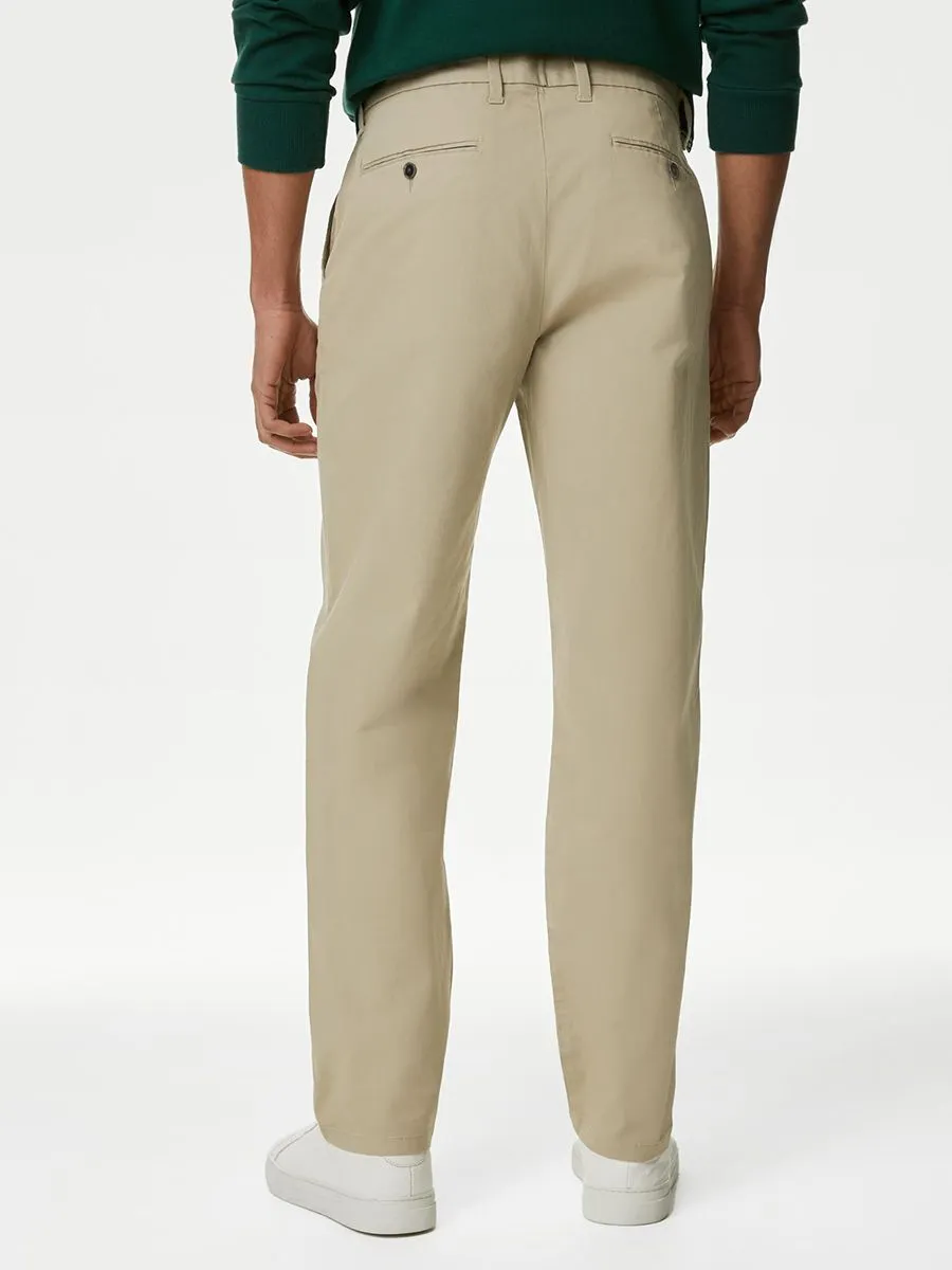 MARKS & SPENCER Men Chinos Loose Fit Stretch SP_Sandstone