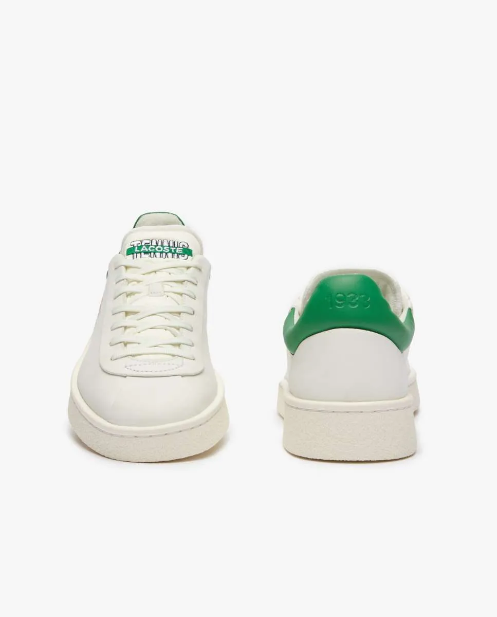 LACOSTE Men’s Baseshot Premium Leather Trainers White