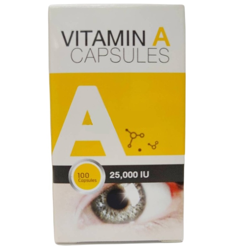 Витамин А для зрения в капсулах 25000 ЕД Patar 100 шт