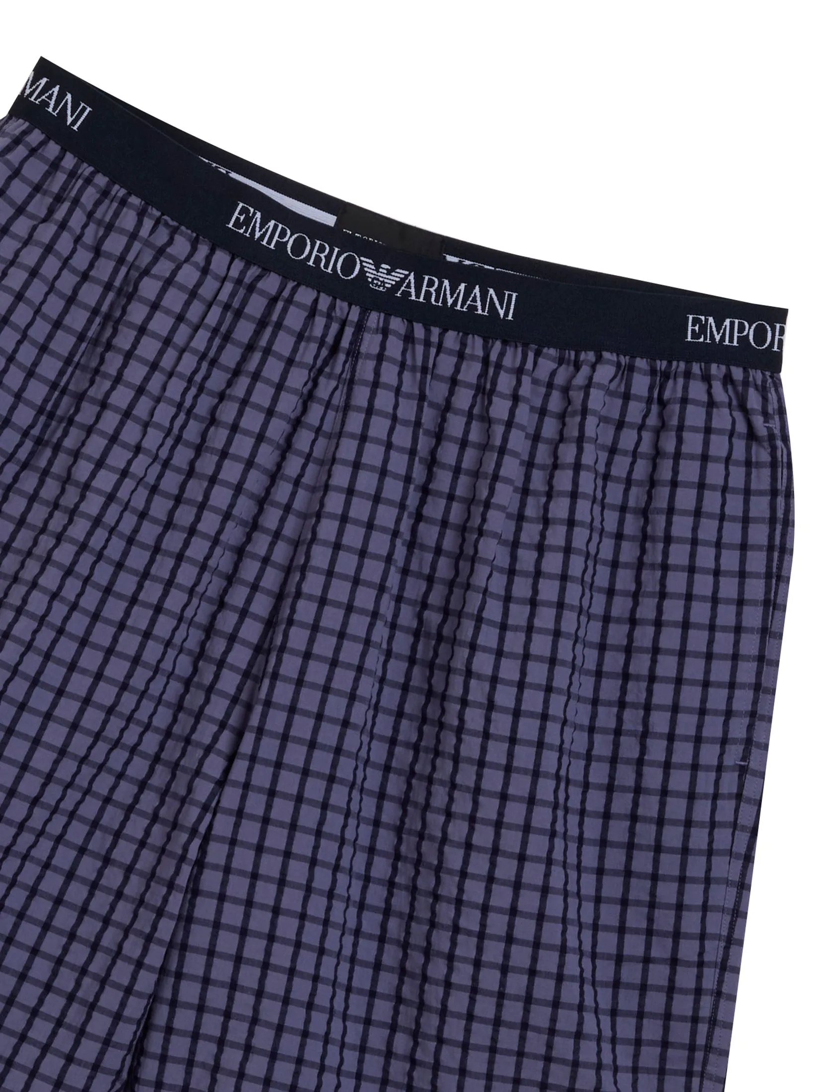EMPORIO ARMANI Men Boxers FW25 FB067 Blue Check