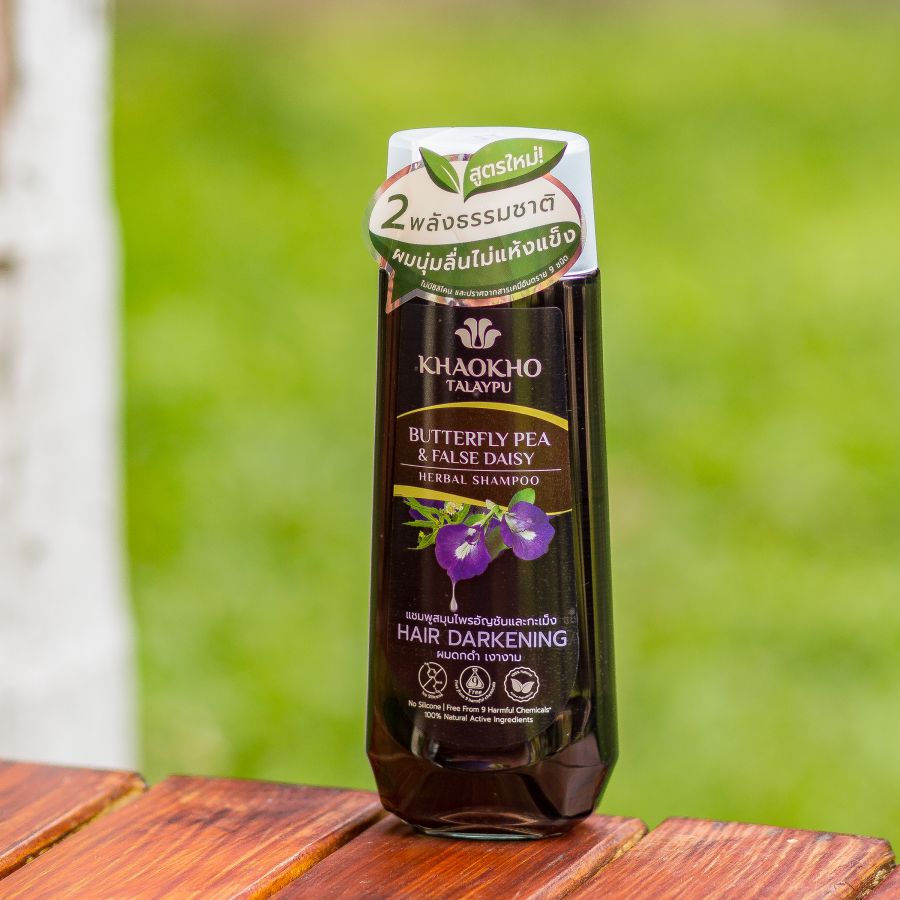 Безсульфатный органический шампунь с анчаном Khaokho 180 мл