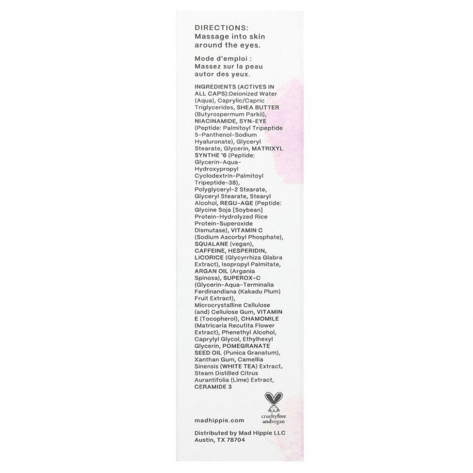 Mad Hippie, крем для кожи вокруг глаз, 15 мл (0,5 жидк. унции)